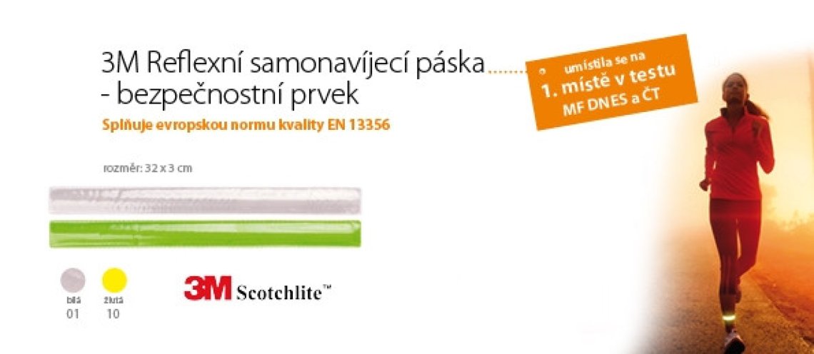 Reflexní samonavíjecí páska 3M 32x3cm