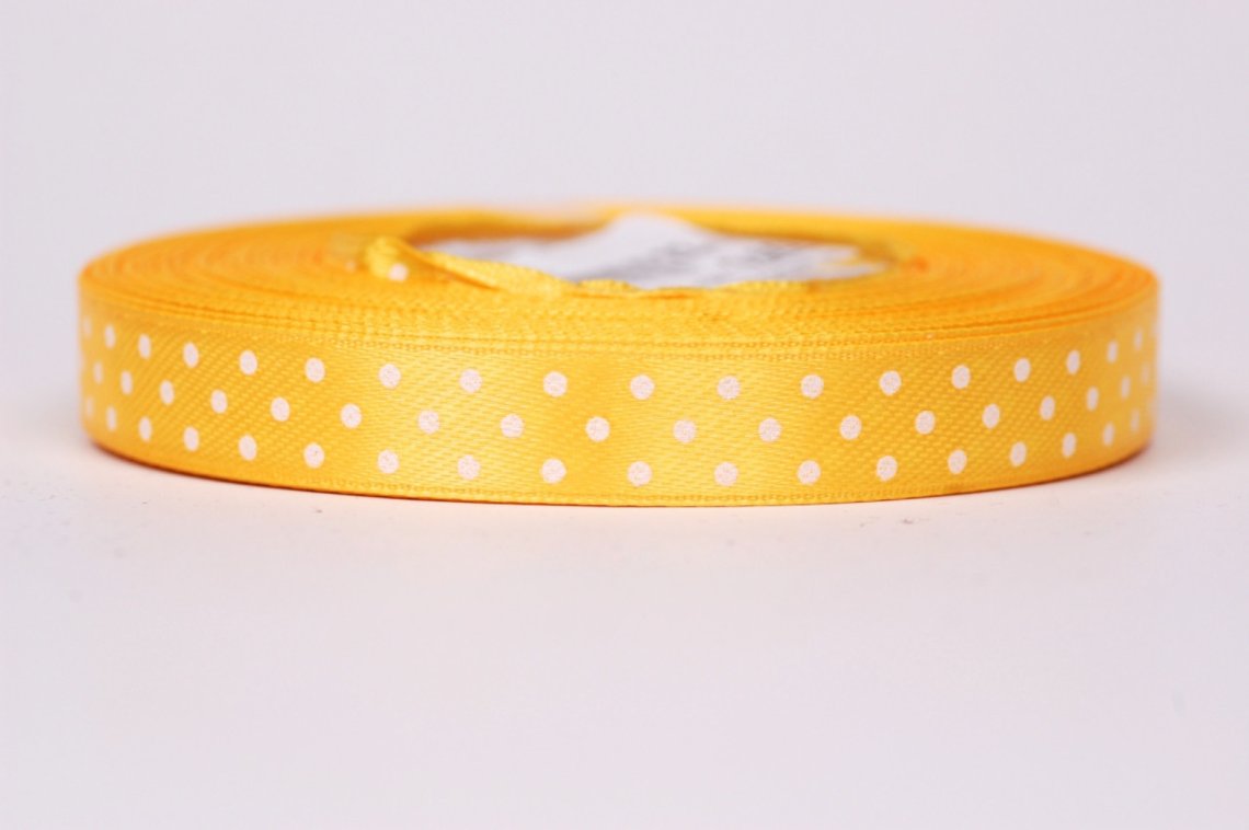 Stuha atlasová puntík šíře 12mm