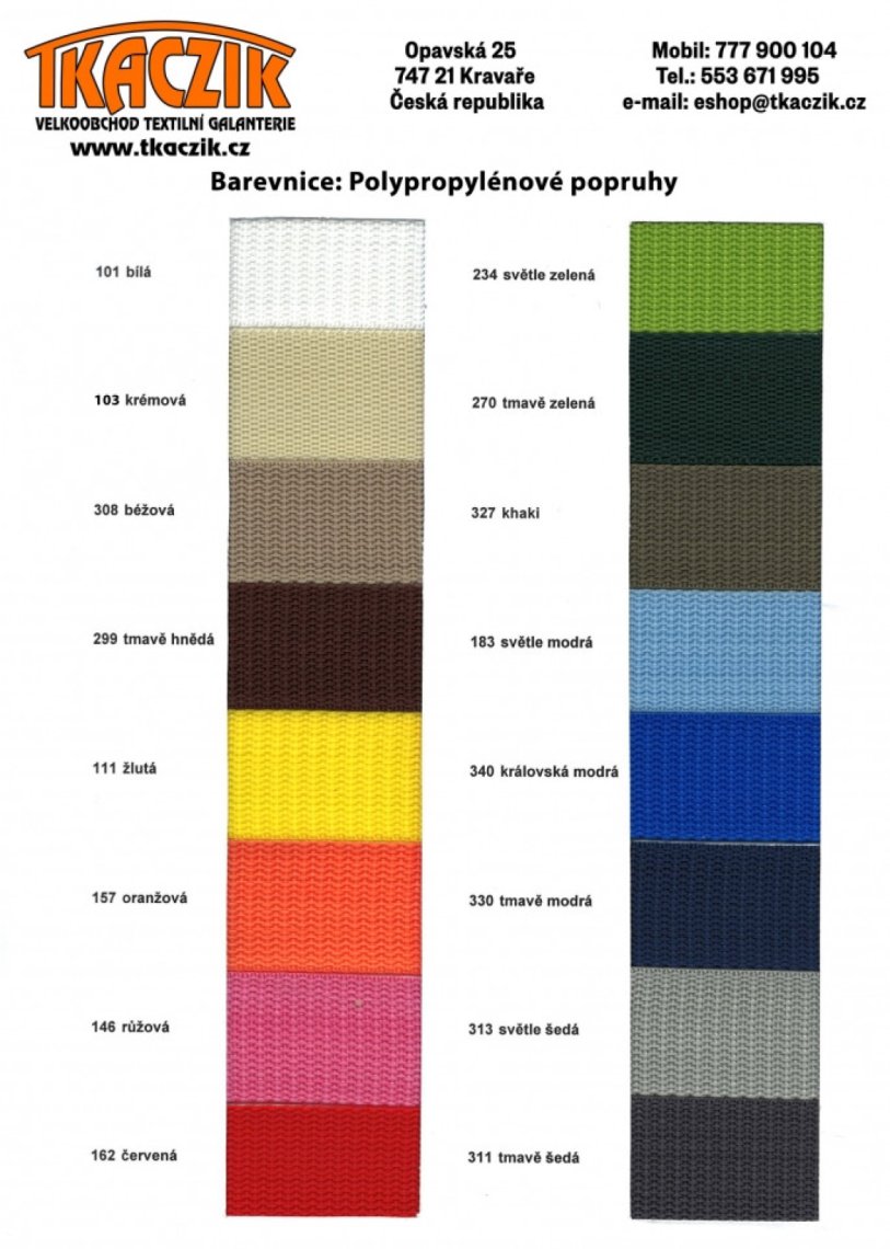 Popruh šíře 1,5cm