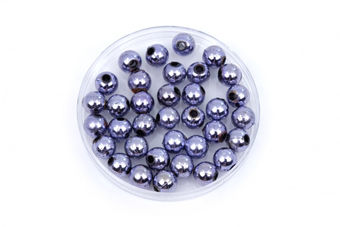 Korálky plastové PERL 10g vel.8mm