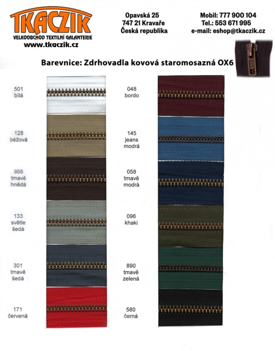 Zdrhovadlo staromosaz OX6 75cm dělitelné