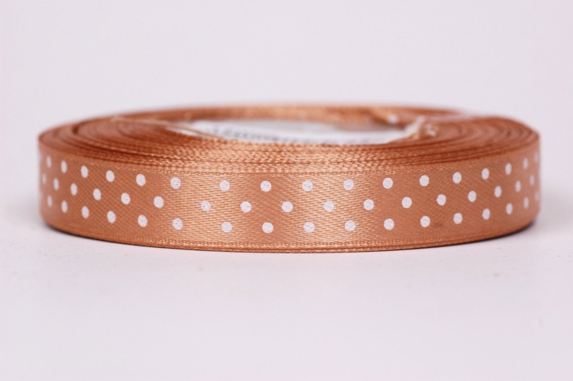 Stuha atlasová puntík šíře 12mm