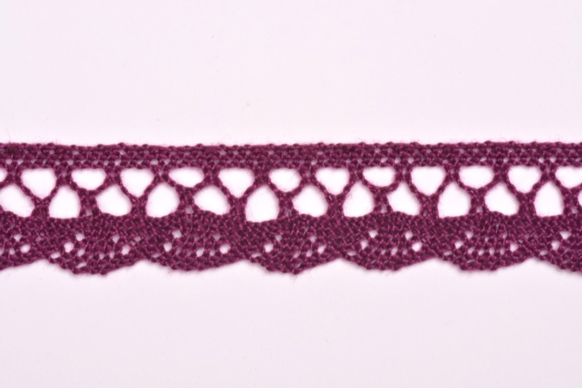 Krajka bavlněná 75099 paličkovaná šíře 18mm bílá