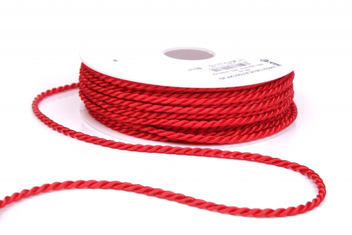 Kroucená šnůra atlasová šíře 3,5mm