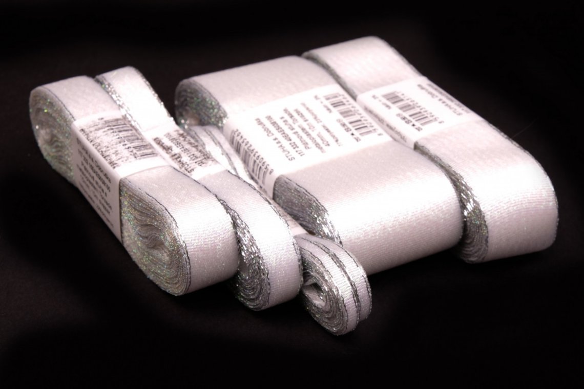 Stuha torsade lurexová šíře 10mm svazek 10m