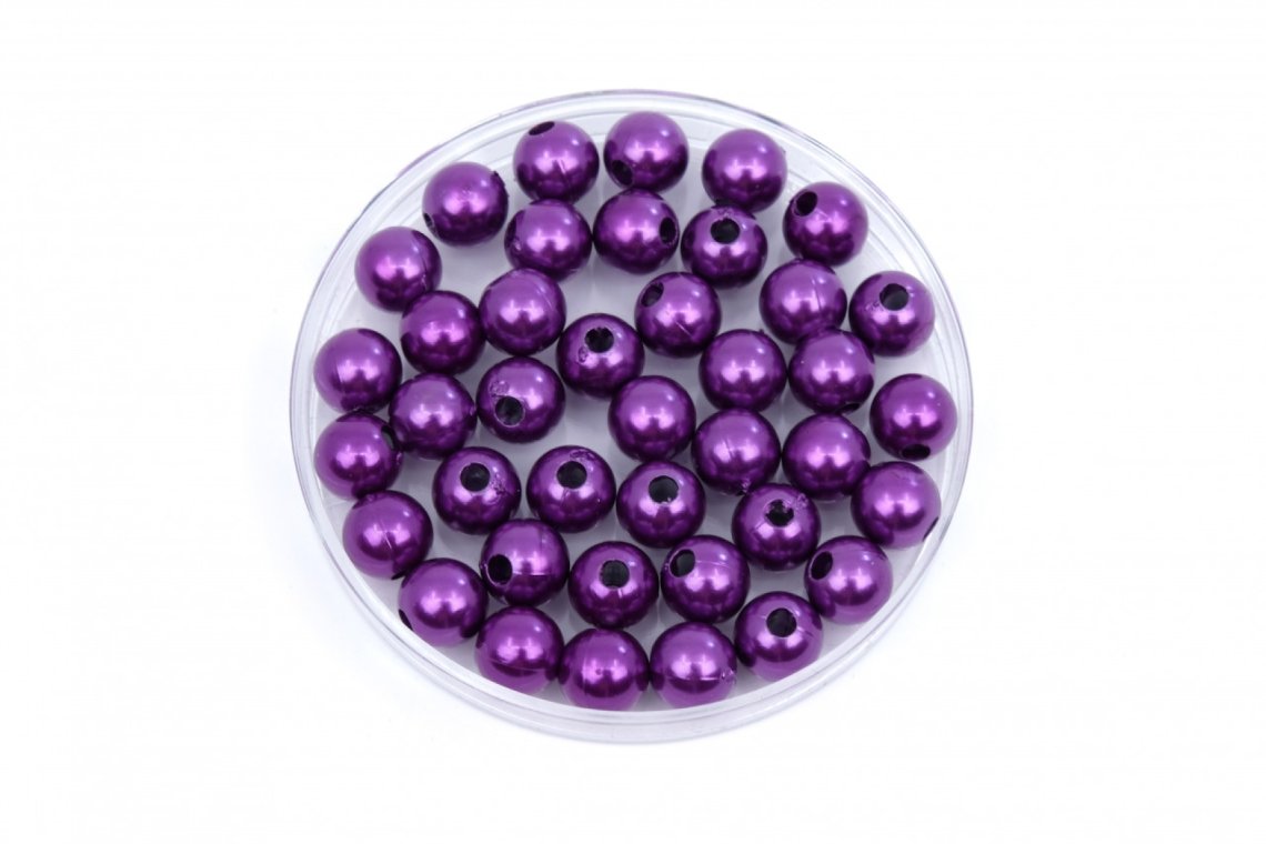 Korálky plastové PERL 10g vel.8mm