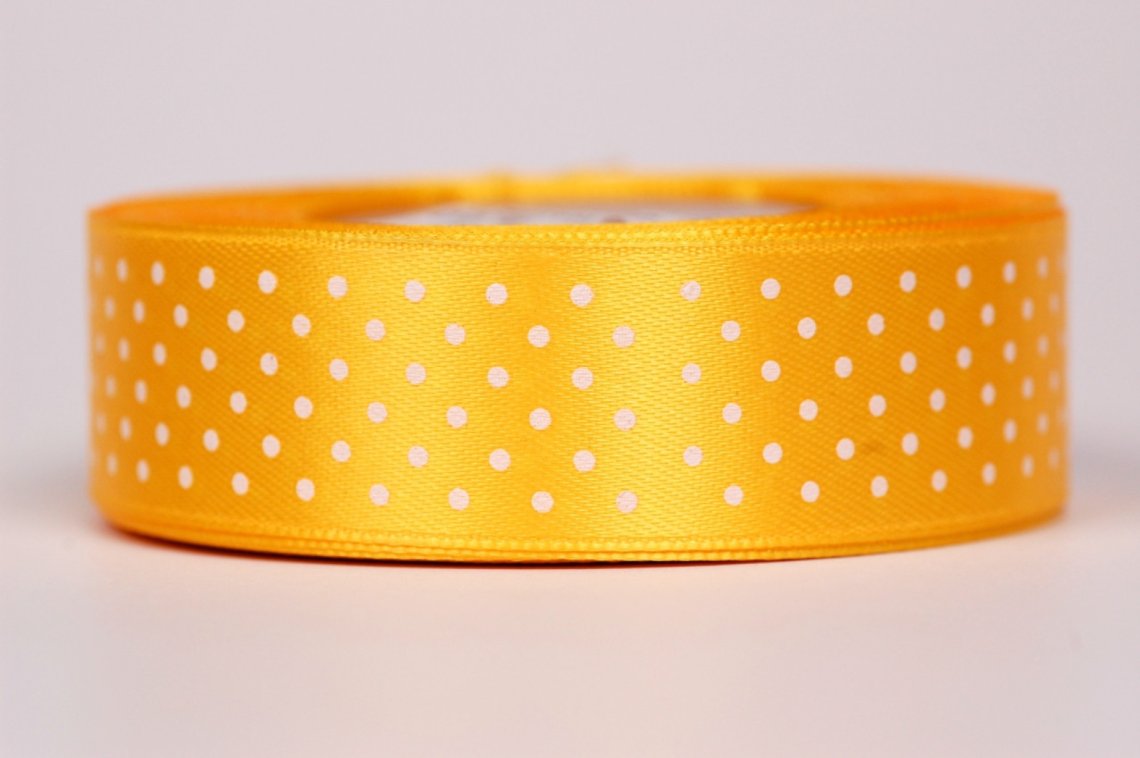 Stuha atlasová puntík šíře 25mm