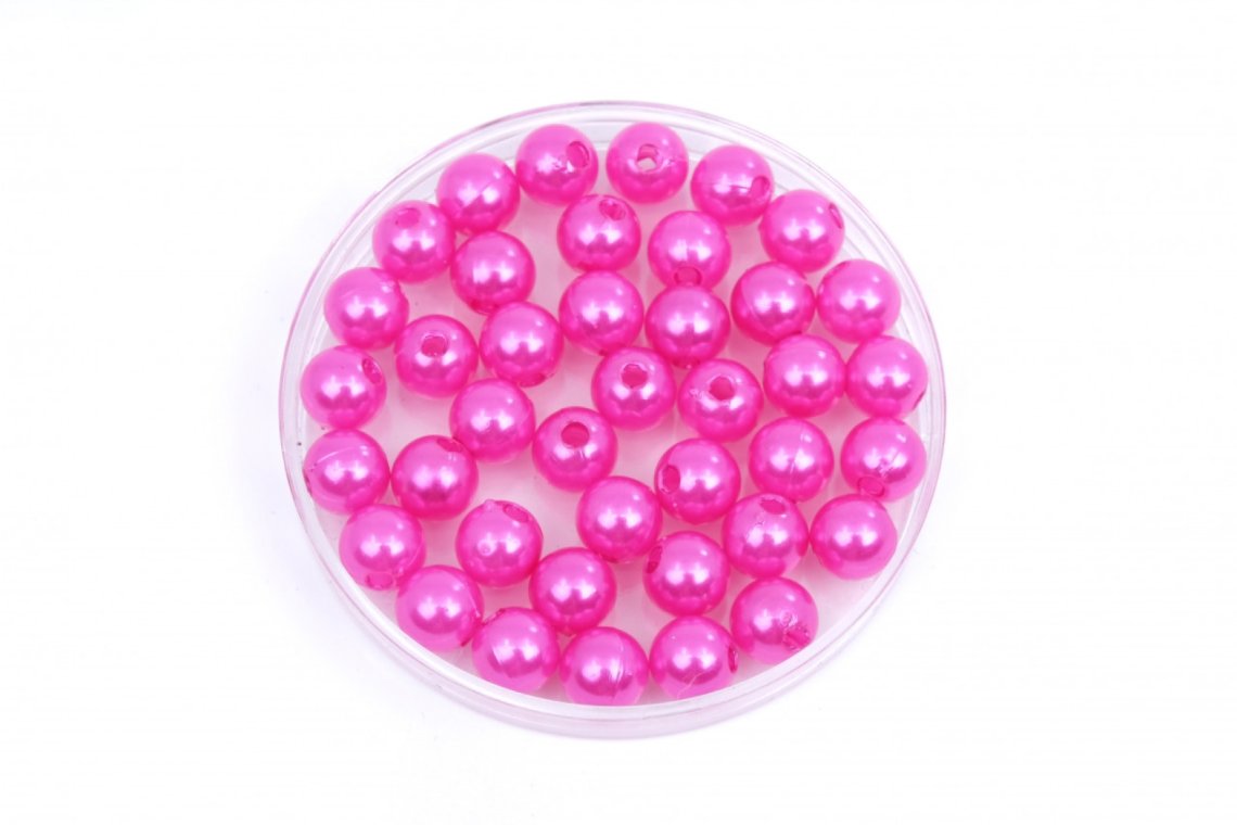 Korálky plastové PERL 10g vel.8mm