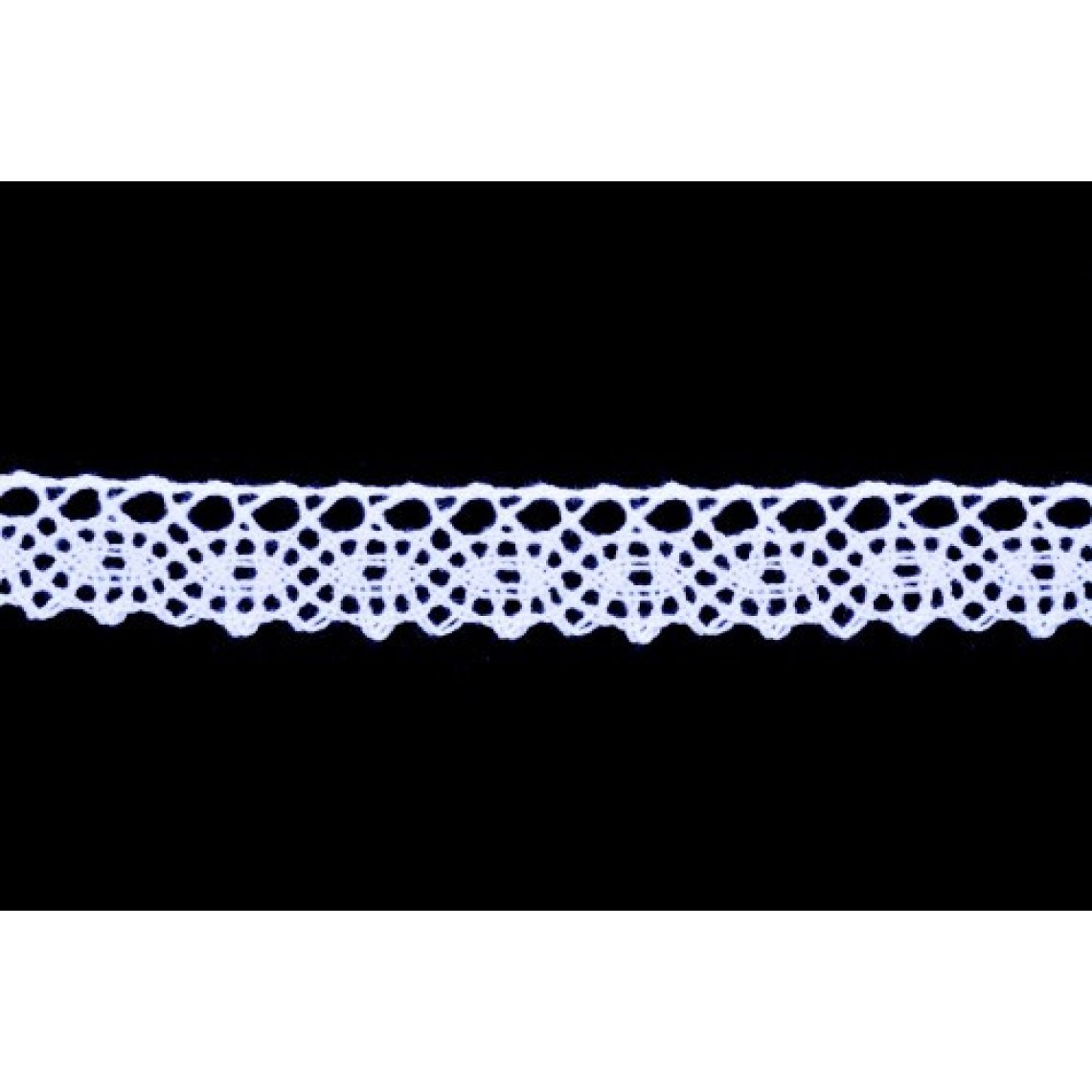 Krajka bavlněná 75244 paličkovaná šíře 16mm bílá