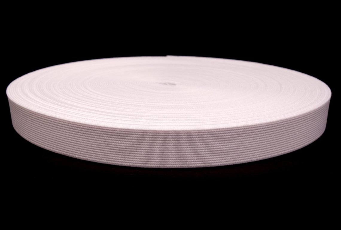 Pruženka pevná šíře 2cm bílá