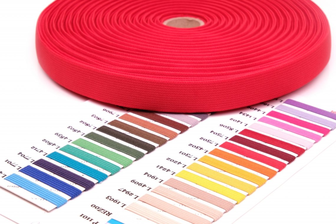 Pruženka hladká tkaná šíře 2cm barvy