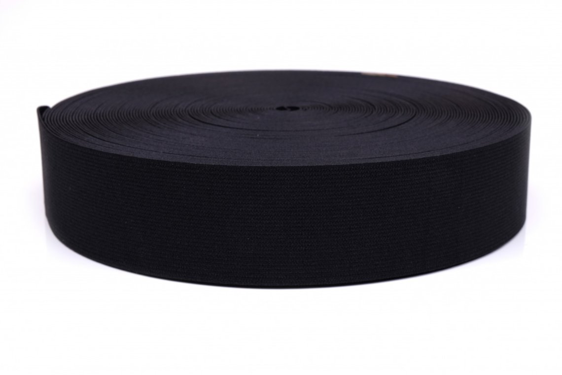 Pruženka pevná šíře 6cm černá