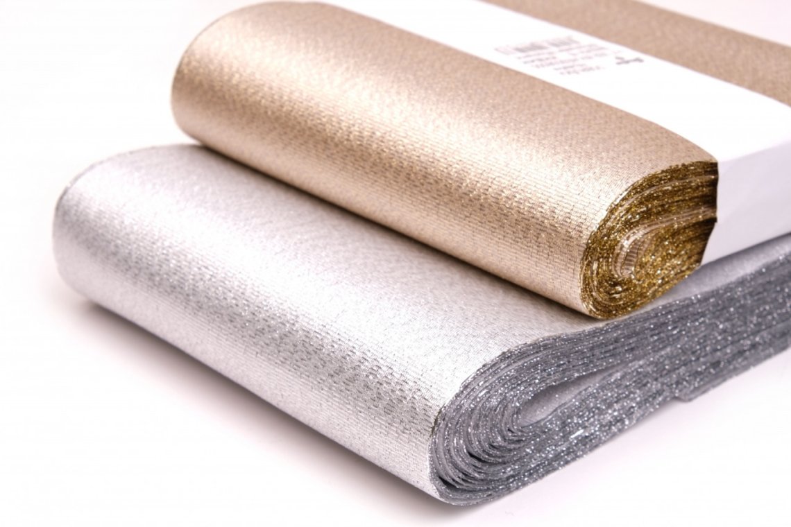 Stuha torsade lurexová šíře 110mm