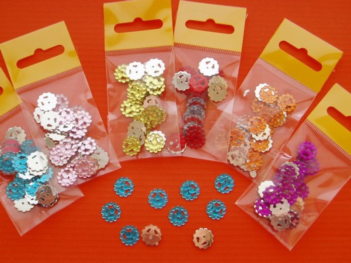 Našívací ozdoba 351 vel.12mm balení 2g