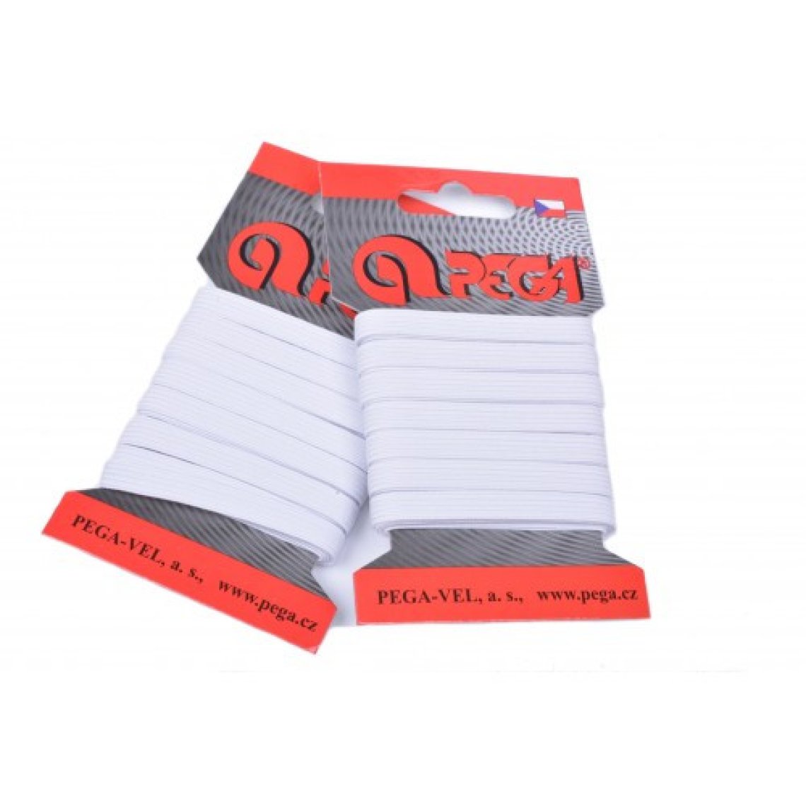 Pruženka na kartě 5m šíře 10,6mm bílá