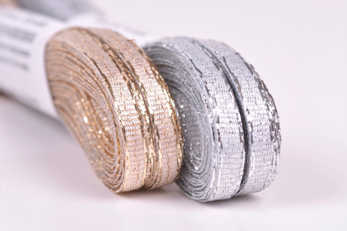 Stuha torsade lurexová  šíře 3mm