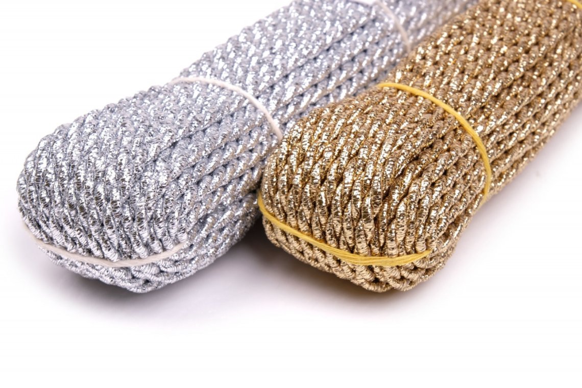 Kroucená šnůrka rexorová šíře 4mm