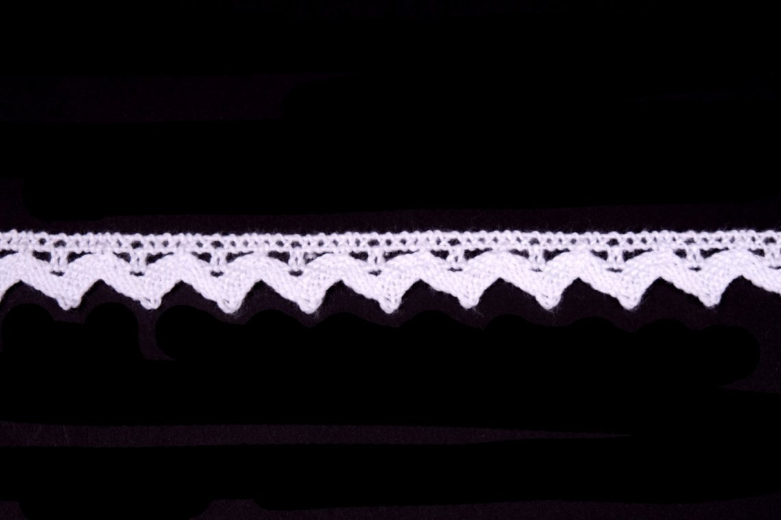 Krajka bavlněná 75207 paličkovaná šíře 14mm bílá