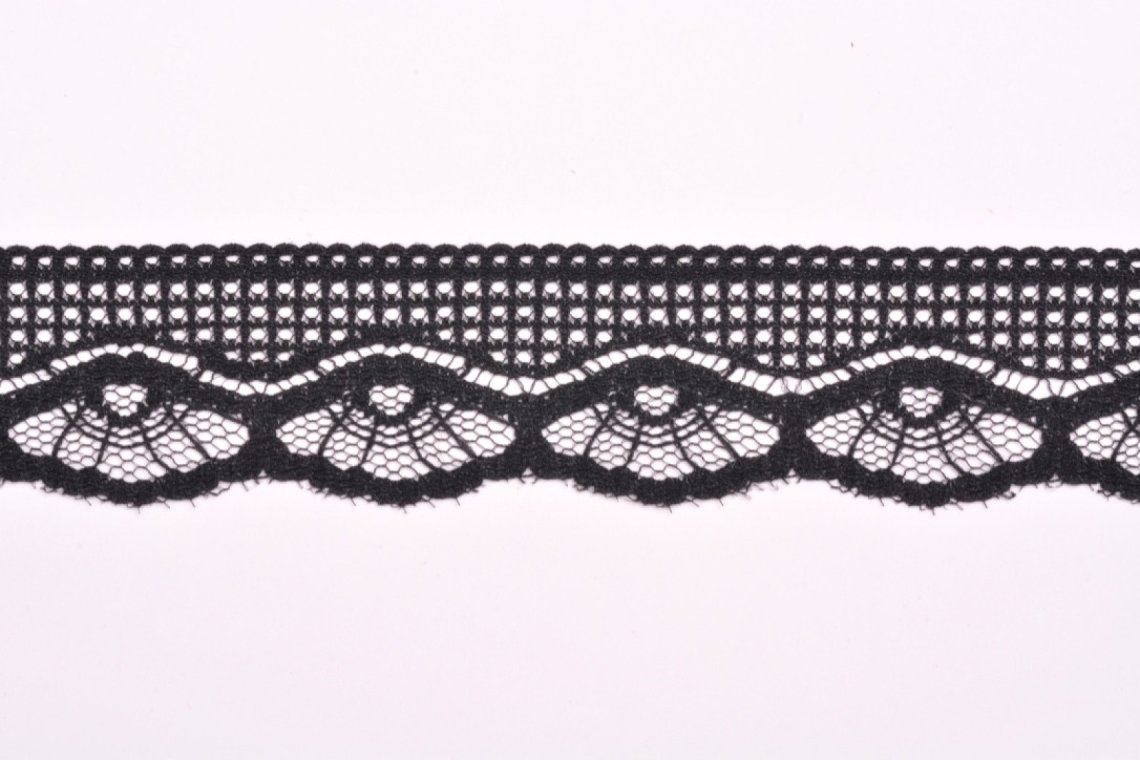 Krajka silonová 0046 šíře 2,5cm černá