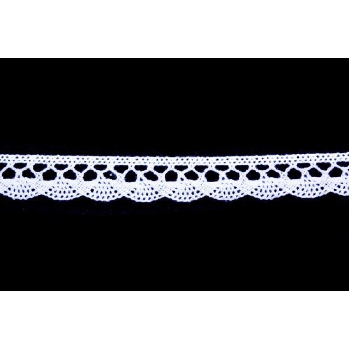 Krajka bavlněná 75099 paličkovaná šíře 18mm bílá