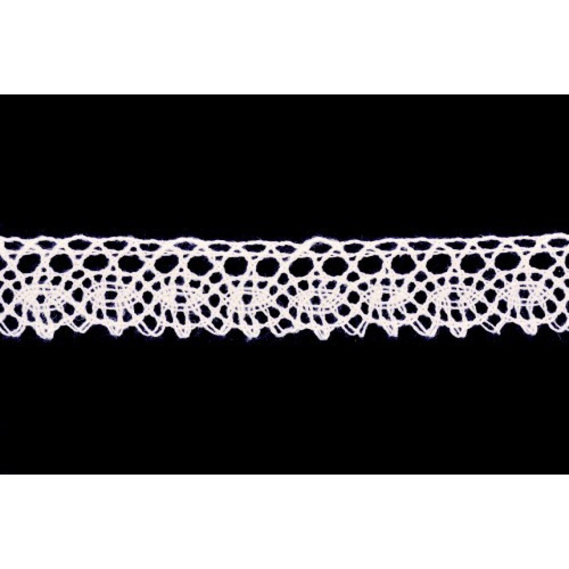 Krajka bavlněná 75239 paličkovaná šíře 19mm bílá
