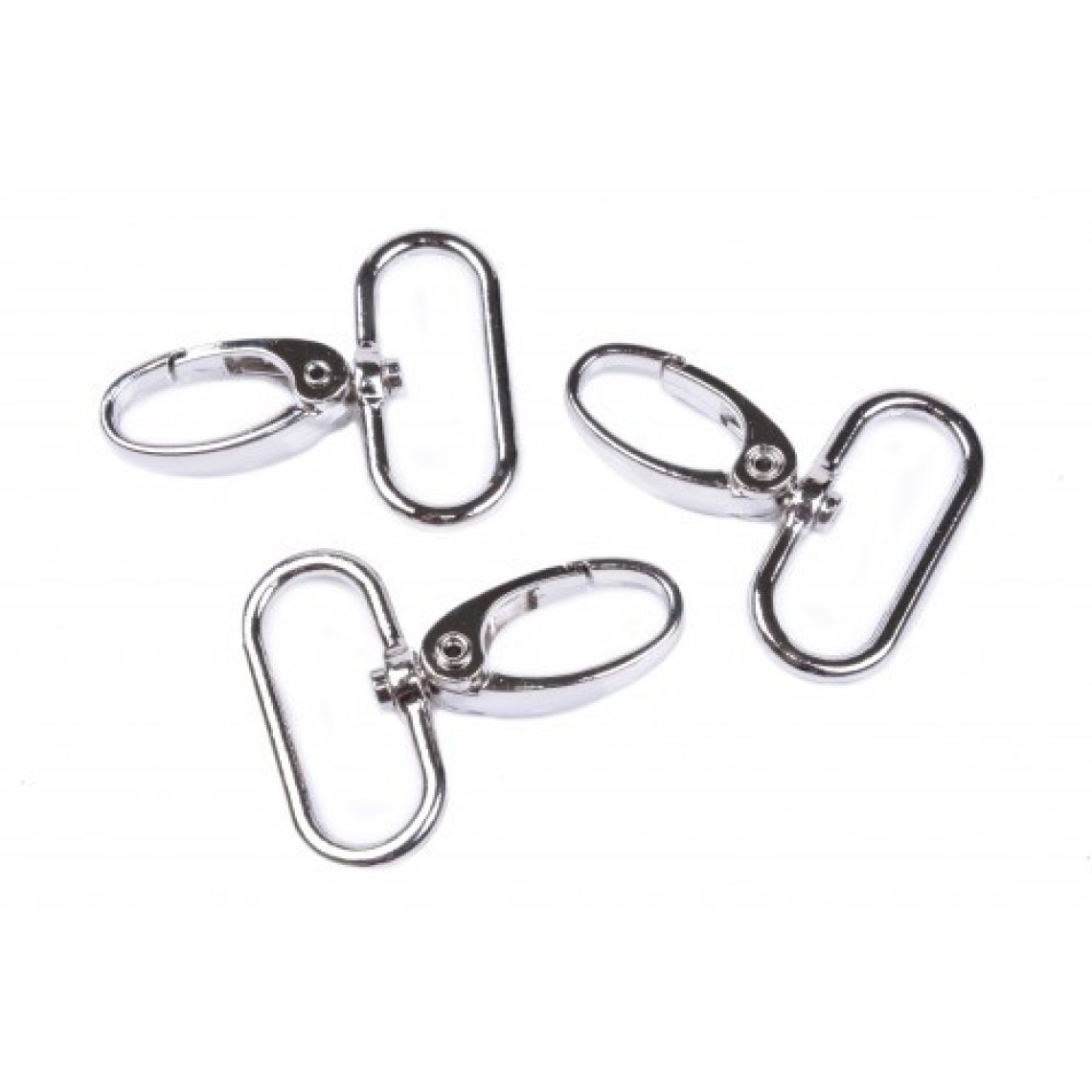 Karabina kovová otočná průvlek 3cm nikl