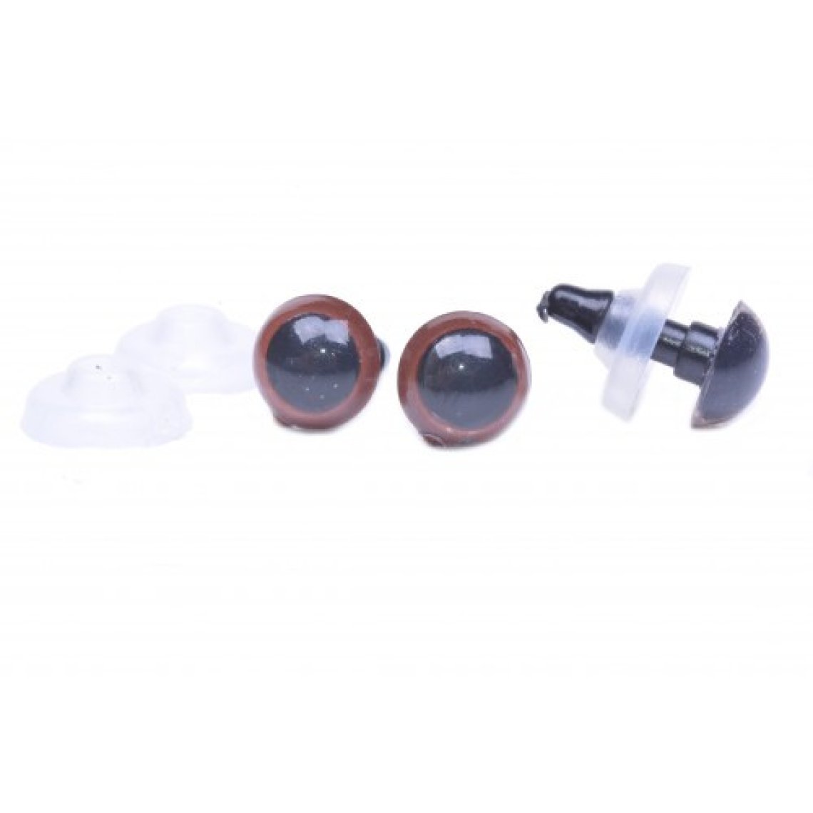 Bezpečnostní oči 8mm hnědé