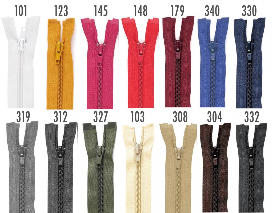 Zip spirálový 5mm dělitelný 70cm