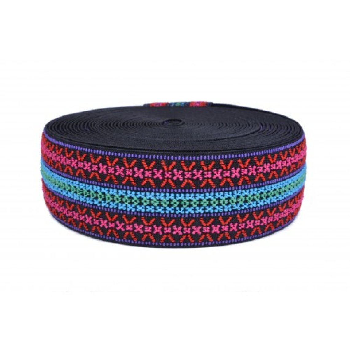 Pruženka hladká vyšívaná šíře 5cm