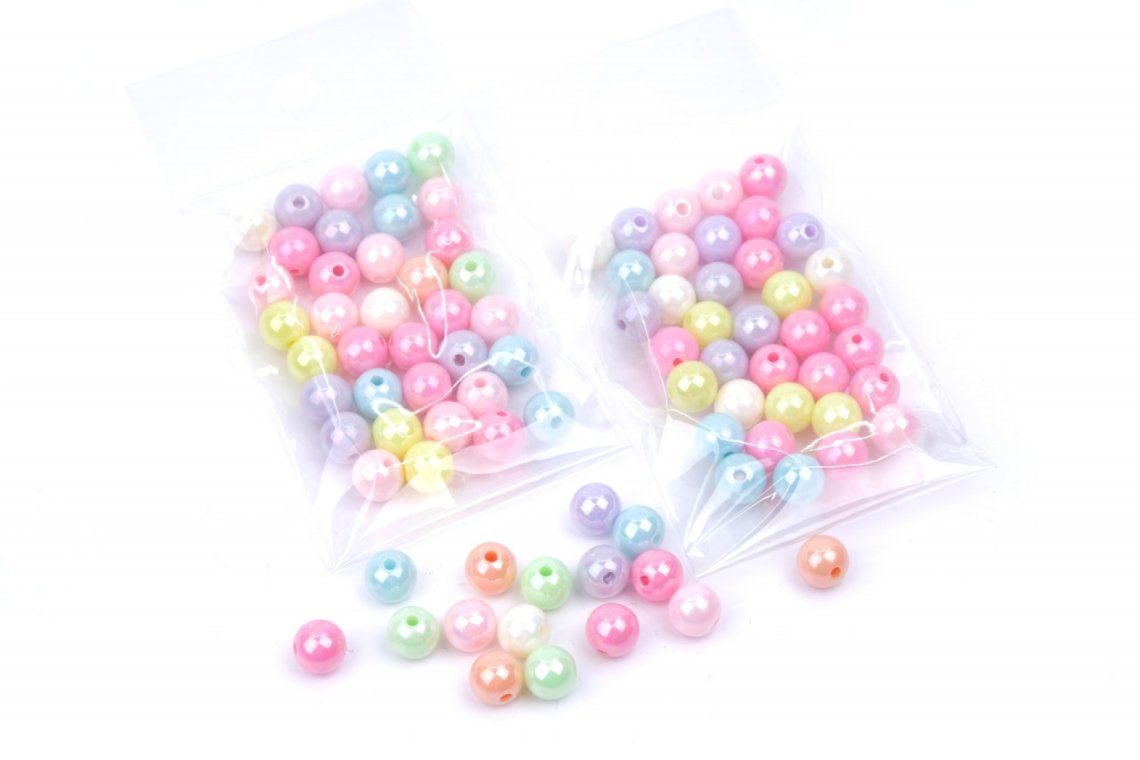 Korálky ozdobné 774 vel.8mm balení 10g