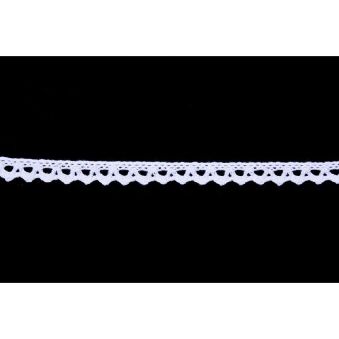 Krajka bavlněná 75361 paličkovaná šíře 8mm bílá