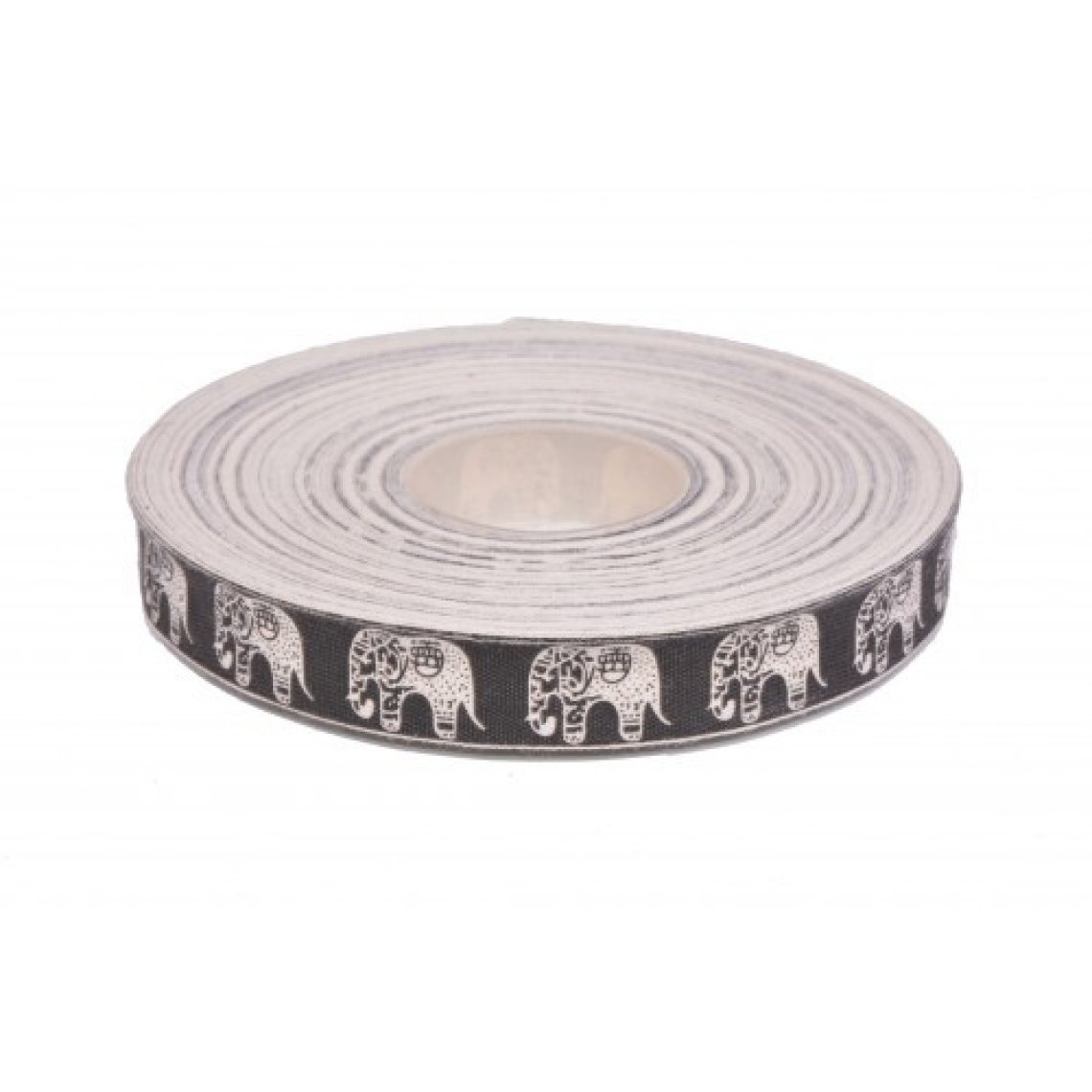 Stuha bavlněná 1306 tisk slon šíře 15mm