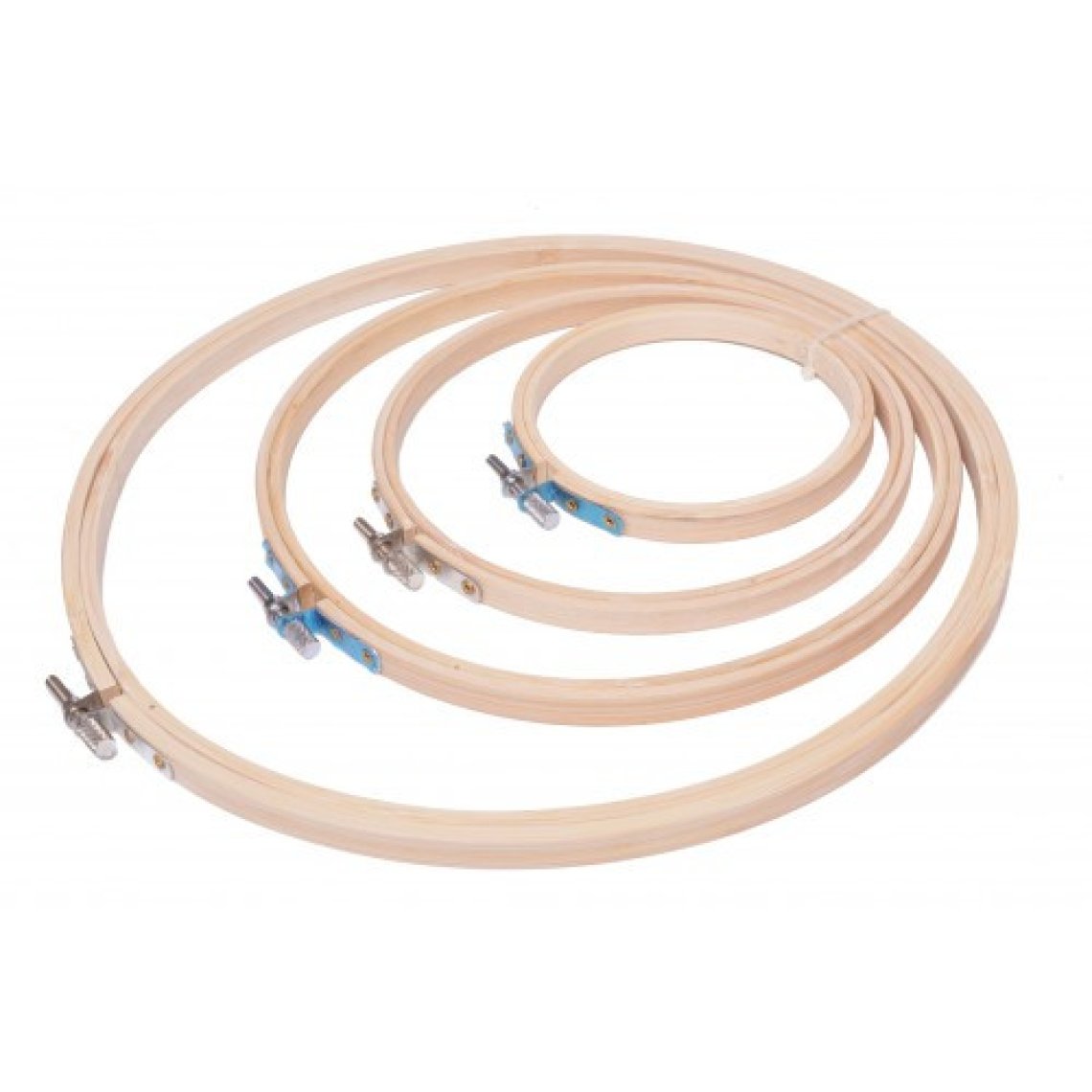 Vyšívací kroužky bambusové sada 4ks