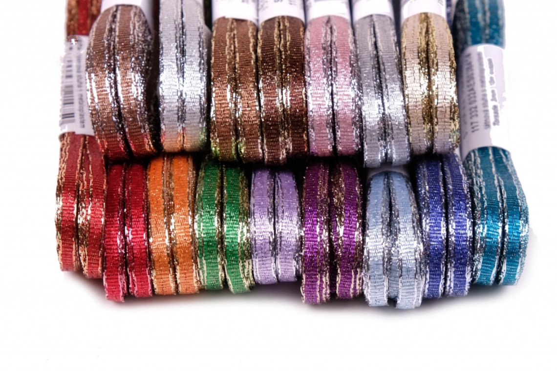 Stuha torsade lurexová šíře 3mm