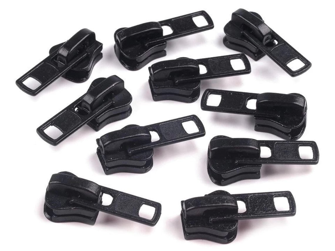 Jezdec ke kostěným zipům 8mm s aretací (autolock) černý