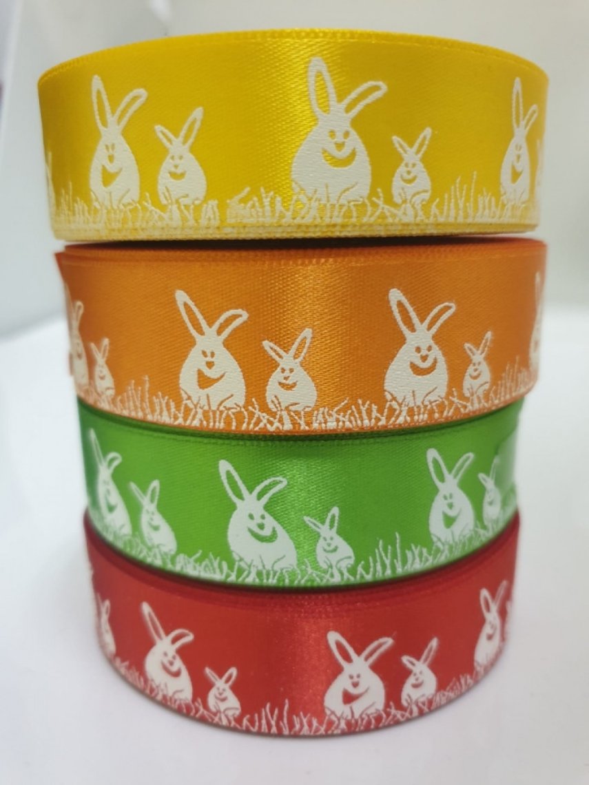 Stuha velikonoční zajíc šíře 24mm