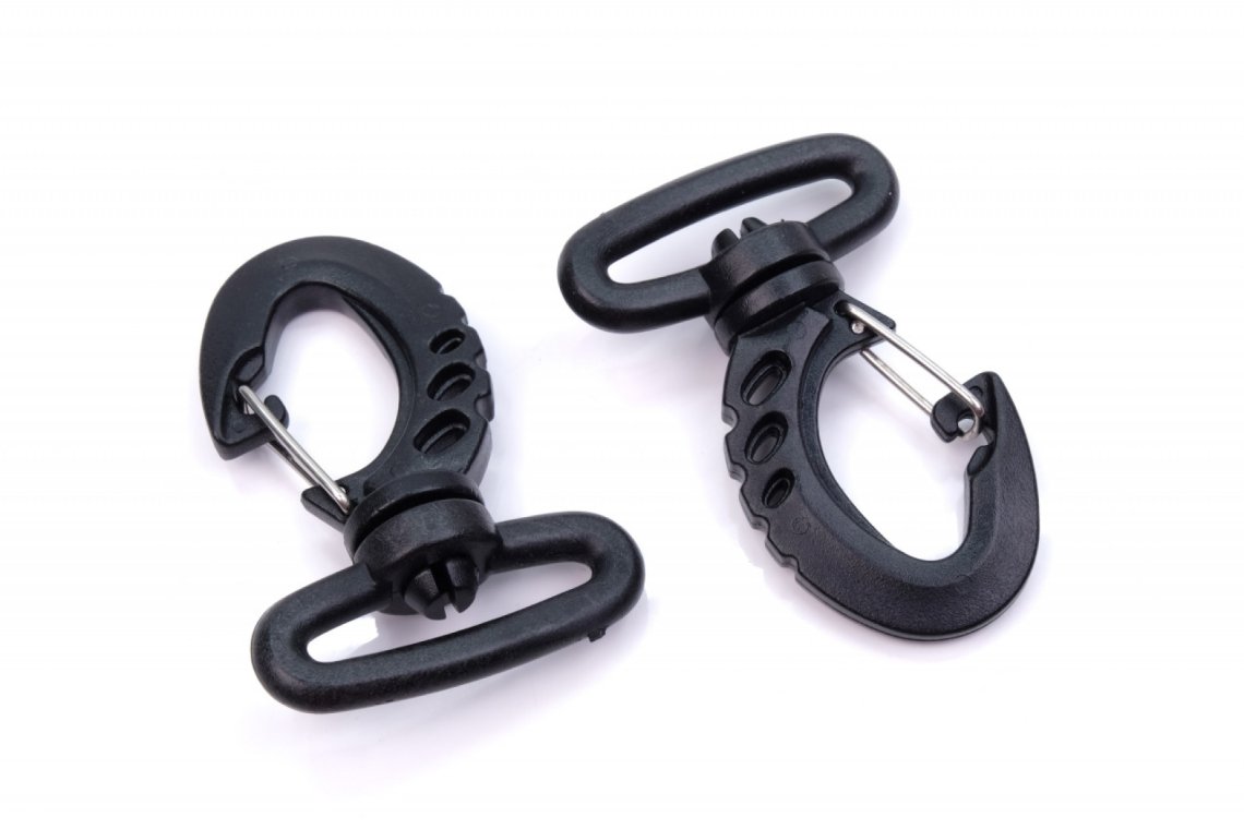 Karabina plastová otočná POM průvlek 30mm