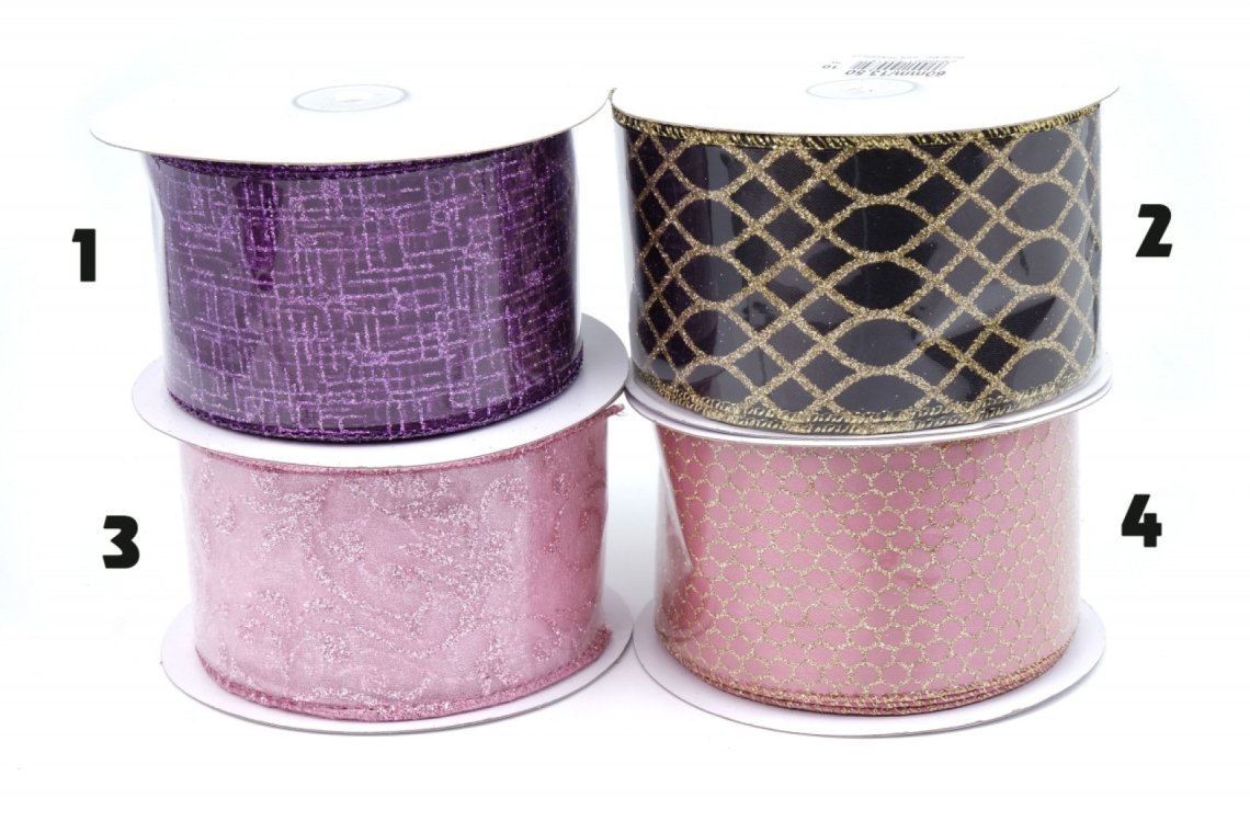 Dekorační stuha s drátkem šíře 60mm